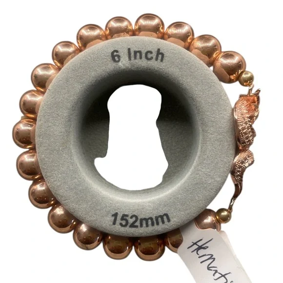 Rose Gold Hematite, Dragon,Stretch, Bracelet - Picture 4 of 6